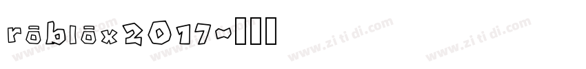 roblox2017字体转换