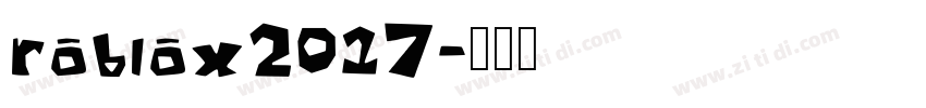 roblox2017字体转换
