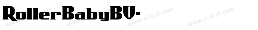 RollerBabyBV字体转换