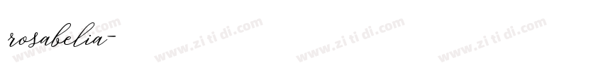 rosabelia字体转换