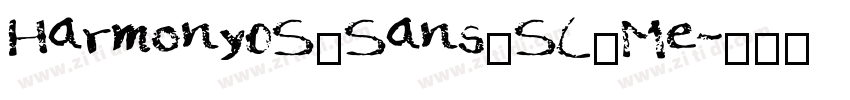 Harmony0S_Sans_SC_Me字体转换