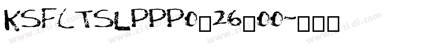 KSFCTSLPPP0_26_00字体转换
