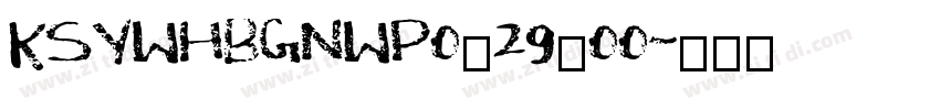 KSYWHBGNWP0_29_00字体转换