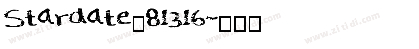 Stardate_81316字体转换