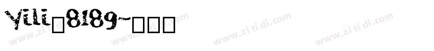 Yili_8189字体转换