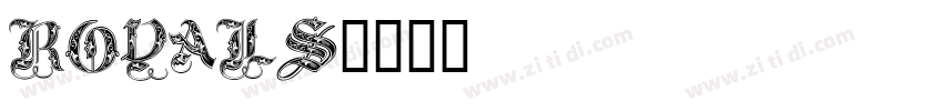 ROYALS字体转换