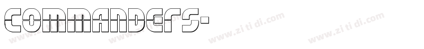 Commanders字体转换