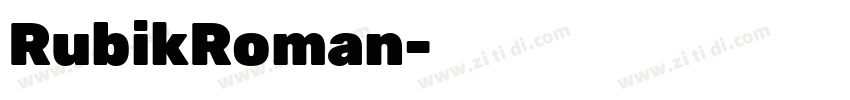 RubikRoman字体转换