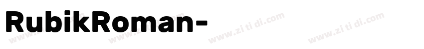 RubikRoman字体转换