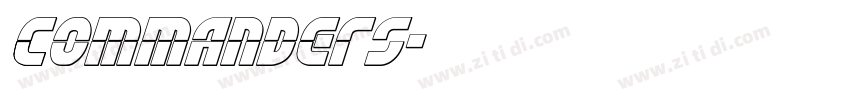 Commanders字体转换