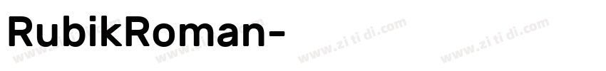 RubikRoman字体转换