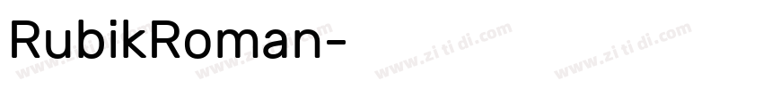 RubikRoman字体转换