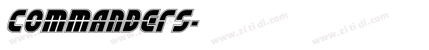 Commanders字体转换