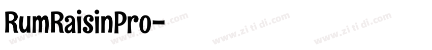 RumRaisinPro字体转换