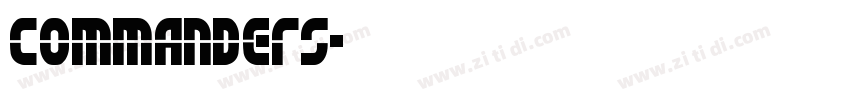 Commanders字体转换