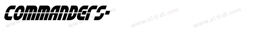 Commanders字体转换