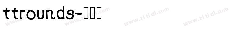 ttrounds字体转换