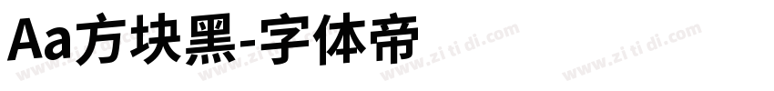 Aa方块黑字体转换