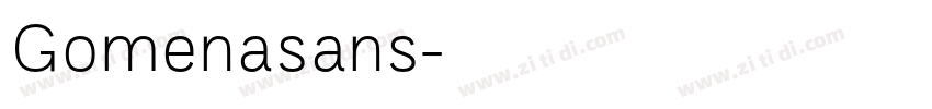 Gomenasans字体转换