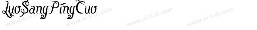 LuoSangPingCuo字体转换