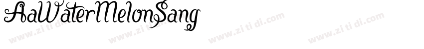 AaWaterMelonSang字体转换