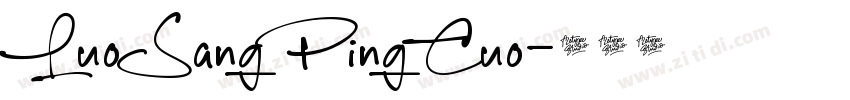 LuoSangPingCuo字体转换