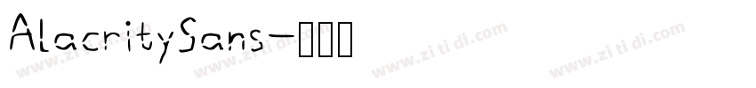 AlacritySans字体转换
