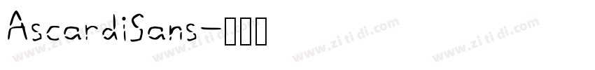 AscardiSans字体转换