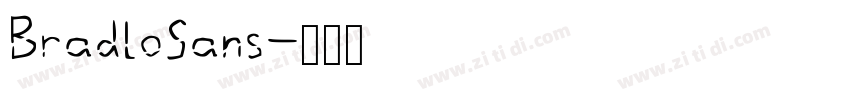 BradloSans字体转换