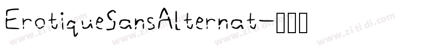 ErotiqueSansAlternat字体转换