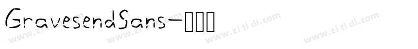 GravesendSans字体转换