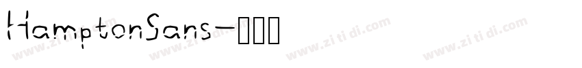 HamptonSans字体转换