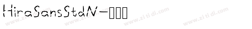 HiraSansStdN字体转换