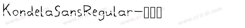 KondelaSansRegular字体转换