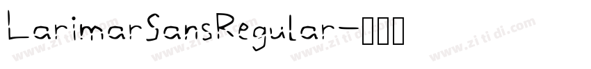 LarimarSansRegular字体转换