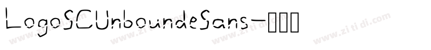 LogoSCUnboundeSans字体转换