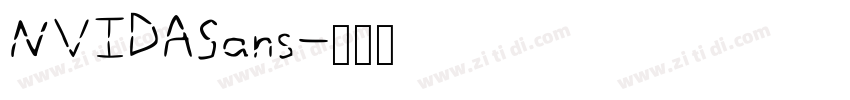 NVIDASans字体转换