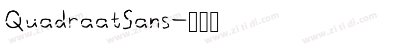 QuadraatSans字体转换