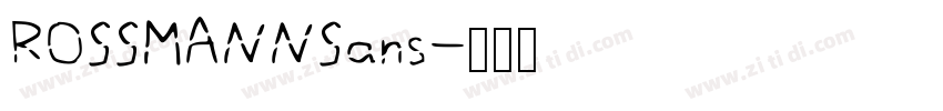 ROSSMANNSans字体转换