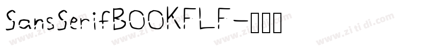 SansSerifBOOKFLF字体转换