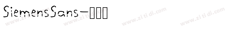 SiemensSans字体转换