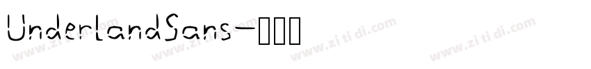 UnderlandSans字体转换