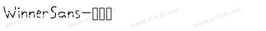 WinnerSans字体转换