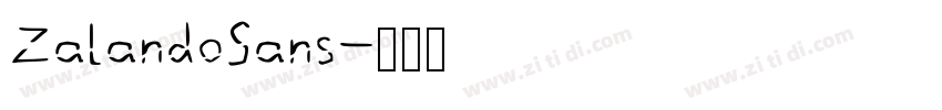 ZalandoSans字体转换