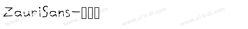 ZauriSans字体转换