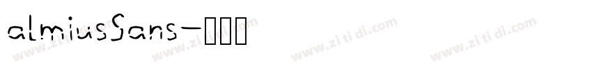almiusSans字体转换