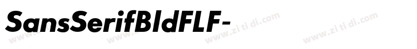 SansSerifBldFLF字体转换