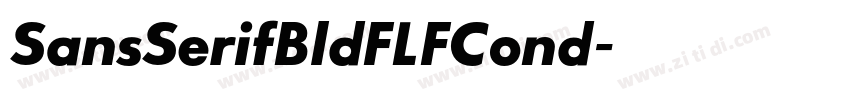 SansSerifBldFLFCond字体转换