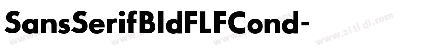 SansSerifBldFLFCond字体转换