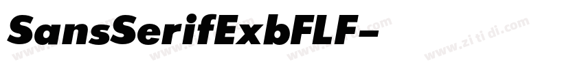 SansSerifExbFLF字体转换